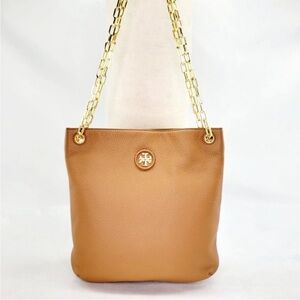 TORY BURCH Crossbody Whipstitch Logo Swingpack Shoulder Bag, Bark